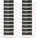 WMYCONGCONG 20 PCS 18650 Battery Holder Single 1x 3.7V 18650 Battery Holder with Wire Plastic 1 Slot Batteries Storage Box