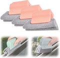 Magic Window Track Cleaner, 2026 New Window Groove Cleaning Brush, Handheld Window Track Cleaning Tools for Window lides Gaps, Sliding Door Track, Tile Lines Shutter Car Vents (Pink*3)