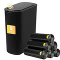 Bathroom Trash Can with Lid 5 Gallon Black Motion Senor Automatic Garbage Cans for Kitchen,Bedroom, Office, Living Room