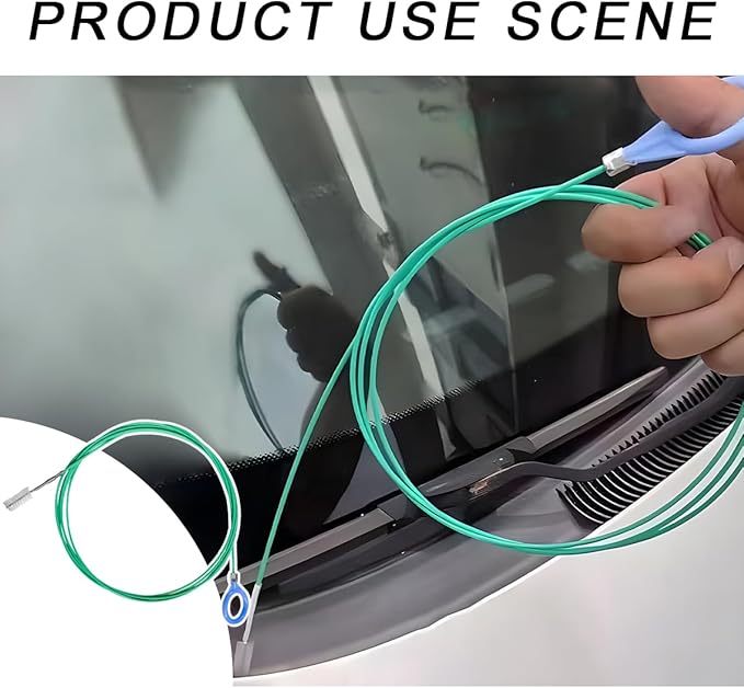 Auto Sunroof Drain Cleaning Tool, 118 Inch Long Pipe Cleaning Brush Windshield Wiper Drain Hole, Flexible Slim Drain Dredging Brush Tube Cleaner for Car Tank Drain Kitchen