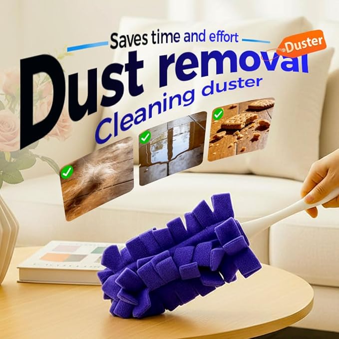 Reusable Dusters for Cleaning, 360° Washable Duster Pads, Heavy Duty Reusable Duster Refills, Electrostatic Fleece Dusting Pads for Home & Office (10PC-Mix)