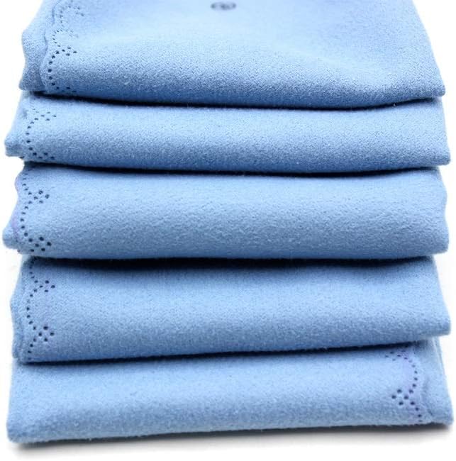 5pcs Microfiber Polishing Cleaning Cloth for Musical Instrument Guitar Piano Violin Sax Clarinet Flute Universal