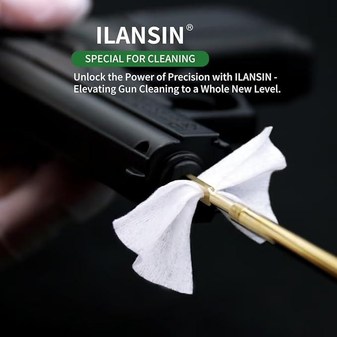 3000/1500PCS Gun Cleaning Patches+CLP Oil,2"x2" Lint Free Gun Cleaning Cloth,Professional Wipes for Shot Pistol/All Caliber of Firearms.Store in Box Can Store Gun Cleaning Kit,Choose Your Set