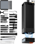 Keyboard Cleaning Kit Laptop Cleaner, All-in-1 Multi-Function Electronic Cleaner Kit, Screen Spray Cleaning Brush Tool PC Accessories for iPhone iPad MacBook Earbud Camera Monitor Computer (Black)