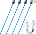 4 PCS Condensate Flexible Drain Brush, 15.7 in Nylon and PVC Drain Line Cleaning Brush, Keep Condensate Traps Clean, for AC Condensate Trap, Dirt Clean Condensate Drain Trap