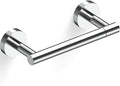 Polished Finish Toilet Paper Holder SUS304 Stainless Steel Double Post Pivoting Toilet Paper Roll Holder Wall Mounted Toilet Tissue Holder for Commercial Bathroom RV
