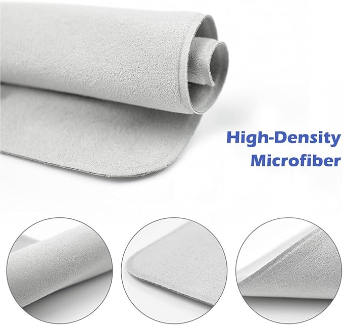 8 Pack Polishing Cloth for Apple, Microfiber Cleaning Cloth, Soft and Nonabrasive Material Compatible with Mac and Other Smart Devices Screen