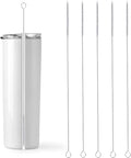 5 Pcs 12 Inch Straw Cleaner Brush for Tumbler Straws, Extra Long Straw Brush 4mm Wide Bottle Cleaner Brushes with Metal Handles Reusable Drinking Cup Cleaners Brushes for Sippy Cup