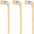HARFINGTON Paint Brush 3Pcs 2" Brush Width Reusable Variety Angled Bend Brushes Radiator Paint for All Latex Oil Painting Furniture Walls Treatment, Brown