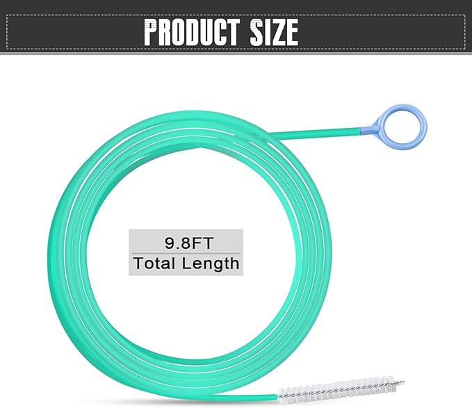 Car Sunroof Drain Cleaning Tool, 78 Inch Door Pipe Cleaning Brush for Car Sunroof, Gas Tank Drain, Kitchen Downspout Pipe