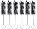 6 Piece 65mm Mini Short Soft Nylon Brush Cleaner for Glass Tube Cleaning Tools Lab Brushes