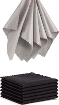 Eye Glasses Cleaning Cloths Microfiber - 12 Pack Lens Wipes Micro-Fiber for Glasses Sunglasses Wipers Eyeglasses Cleaner 5x6 Inch Lint Free Screen