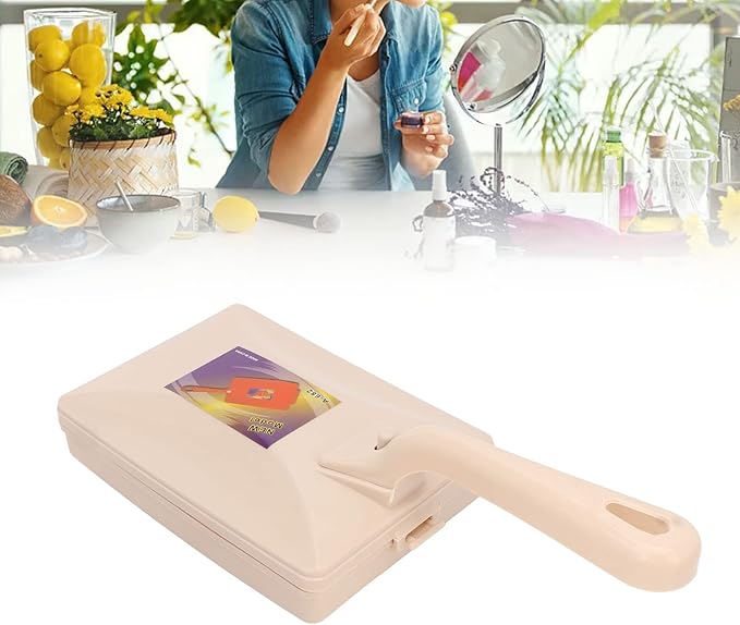 Handheld Carpet Sweeper, Double Roller Short Handle Dust Cleansing Brush Manual Sweeping Brush for Bed Clothes Desktop Carpet Sofa