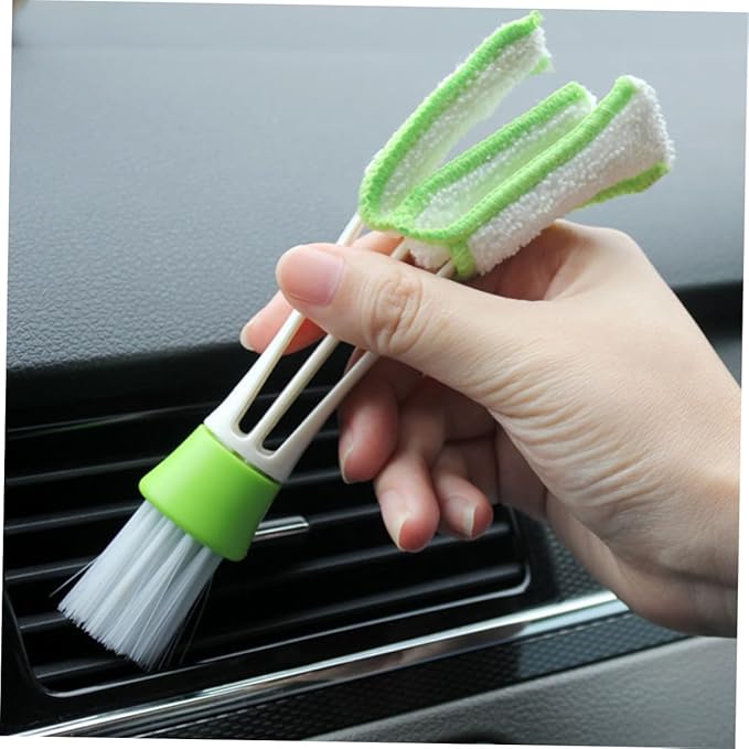 Didiseaon 3pcs Car Air Vent Cleaning Brush Double-Ended Interior Crevice Brush Automotive Air Conditioner Detail Tool for Dashboard and Vent Dust Removal