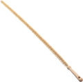 Konex 45 Inch (115cm) Premium Flexible Medium-Stiff Natural Bristle Radiator, Coil and Vent Brush with Wood Handle