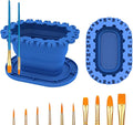 Paint Brush Cleaner Rinse Cup (All-in-One), Foldable Brushes Holder & Brush Cleaning Cup for Acrylic, Watercolor, and Water-Based Mediums, for Fine Art, Studio, Classroom(Blue)