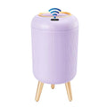 Procade Bathroom Trash Can Automatic Touchless,3 Gallon Motion Sensor Trashcan Soft Close Lid,Smart Garbage Can with Removable Leg,Purple Waste Basket Plastic Trash Can for Kitchen,Bathroom,rv,Office