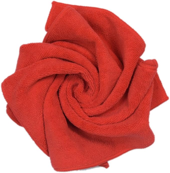 CARCAREZ Microfiber Cleaning Cloth - Ultra Absorbent Car Towels Traps Grime & Liquid for Streak-Free Mirror Shine, Scratch Proof