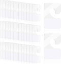 Giantree 200 Pcs Clear Self Adhesive Hang Tabs Hooks, Heavy Duty J-Hook Hanging Tags Clear Plastic Hanger Tags for Retail Display in Business Shop Offices Home