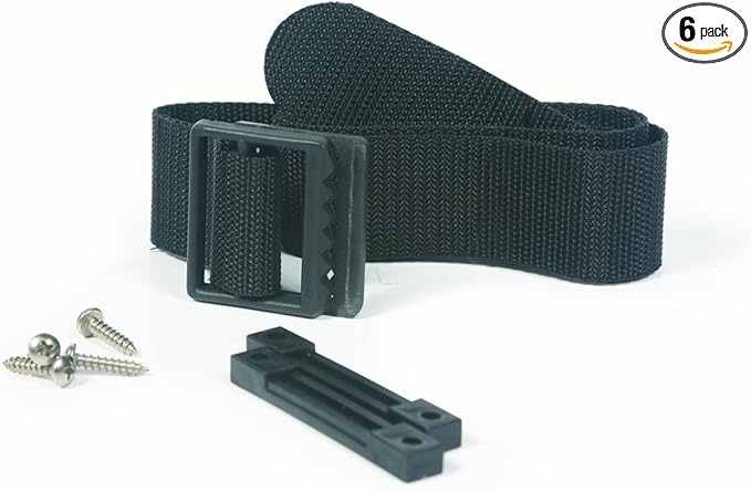 Camco Replacement Strap for Battery Box - 39-inches Long - Hardware Included (55364) (Pack of 6)