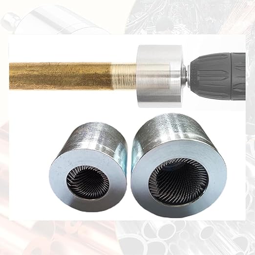 1/2" & 3/4" Metal Copper Pipe Cleaner, Copper Tube Pipe Cleaning Brush and Heavy Duty Tube Cleaning Brush for Professional Plumbers and Industrial Purposes