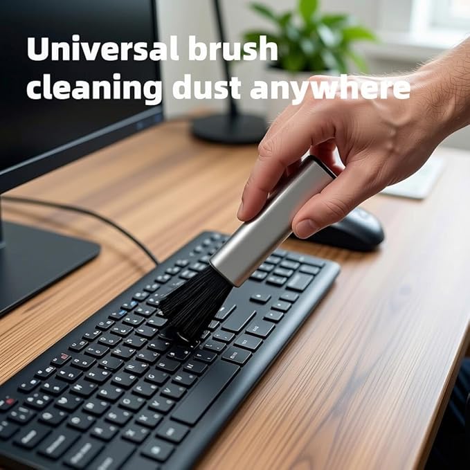 2psc Scalable Dusting Brush for Cleaning Vinyl Record, Digital Camera, Keyboard