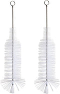 Bottle Brush - Ideal for Cleaning Narrow Neck Swing Top Glass, Brewing, Wine, Beer, Soda, Spray, Kombucha Bottles (White+2PCS)
