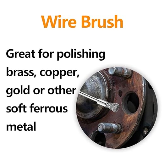20 Pcs Nylon Bristle Brushes and Steel Cleaning End Brushes Pen, 1/8″(3mm) Wire Brush for Drill Abrasive Cup Brushes,Rust Paint Removal Bits Polishing Rotary Tool