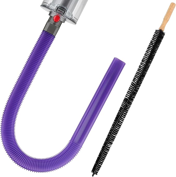 Dryer Vent Lint Vacuum Atttachments for Dyson V15 V15s Gen5 V12 V11 V10 V9 V8 V7 Detect Absolute Cyclone Outsize Slim Vacuum Cleaner Crevice Flexible Dryer Lint Remove Tool Cleaner Kit