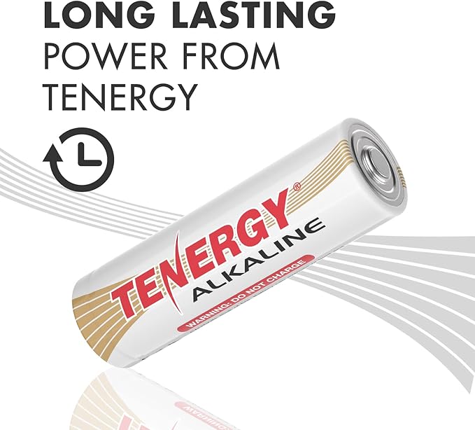 Tenergy Alkaline Batteries & Storage Case, 48xAAs, 48xAAAs, 8xC Size, 8xD Size, 8 Pack 9V Size Batteries, and Battery Organizer Case