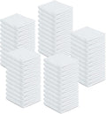 ZUPERIA 100% Cotton Terry Towels Cleaning Cloths, Pack of 50 (12" x 12") Multipurpose, Highly Absorbent, Reusable Cotton Rags, White Bar Towels & Cleaning Rags for Everyday Usage (White)