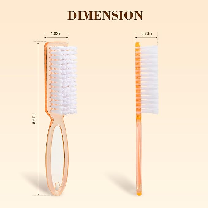 Nail Brush for Cleaning Fingernails, Larbois 4 Pack Deep Cleaning Fingernail Brush for Cleaning Nail Scrubber Brush Heavy Duty Foot Brush Handle Grip Nail Brushes for Toes and Fingernails