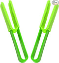 2 PCS Car Blinds Duster, Window Blind Cleaner Duster Brush with Removable Microfiber Sleeves, Multifunction Cleaning Tool for Auto Shutter Air Conditioner Vents Keyboard (Green)