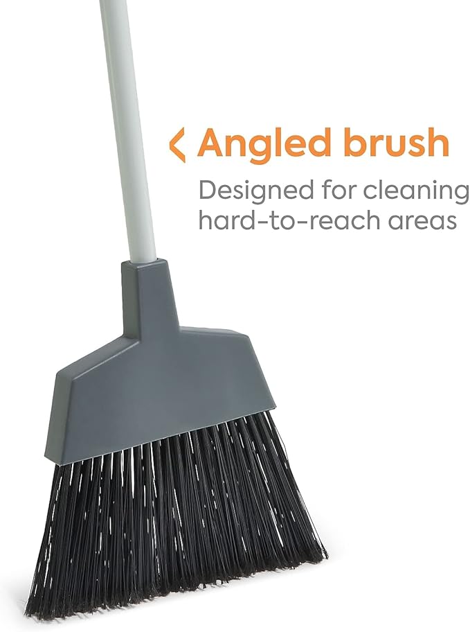 Professional 12" Angled Broom, Gray