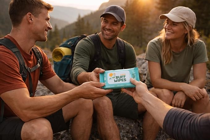 Outdoor Camping Wet Wipes Extra Thick Biodegradable Camping & Travel Wipes Plastic Free Body, Face & Hand Cleansing Cloths for Hiking (Wet Wipes, 24 Count (Pack of 1))