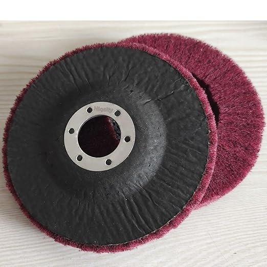 10Pcs 4 1/2" x 7/8" Non-Woven Flap Disc Polishing Grinding Wheel,Scouring pad Buffing Wheels for Angle Grinder,Flap Discs for Power-Operated Grinders