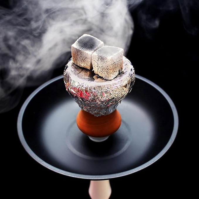100 PCS Hookah Foil Pre Punched Shisha Aluminum Foil for Bowl Cover Screen Easy to Pull and Replace 5.5 Inches 0.03mm