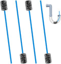 4pcs Condensate Trap Flexible Drain Brush, 16 Inch Nylon Condensate Pipe Drain Cleaning Brush Flexible Drain Tube Brush with Soft Brush Head for Dirt Clean Condensate Traps Clean