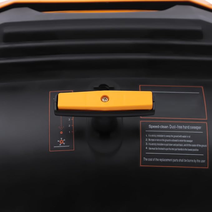 Outdoor Walk-Behind Hand Push Floor Sweeper Carpet Sweeper Manual Push Vacuum Non Electric Width Push Sweeper Adjustable Artificial Turf Vacuum for Walkway, Yard, Garage (41 Inch)