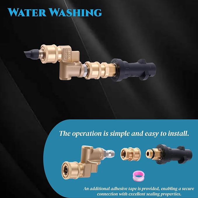 40-inch Radiator Cleaning Wand - Radiator Genie Water and Air Cleaning Tool, Suitable for Home, Car, Truck, Compatible with Max 5000PSI Pressure Washer (with Switch)
