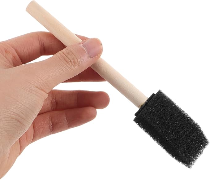 Car Air Vent Cleaning Brush 4pcs Set with Wooden Handle Soft Sponge Detailing Brushes for Car Interior and Air Conditioner Vent Cleaner