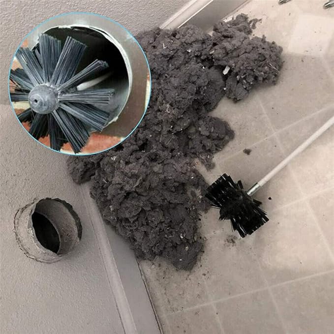 20-Feet Dryer Vent Cleaner Kit with Drill Attachment and A Collection Bag