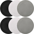 6-Pack Drain Hair Catcher Durable Silicone Hair Stopper Shower Drain Covers Easy to Install and Clean Suit for Bathroom Bathtub and Kitchen