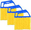 3PCS Blind Cleaner Duster Tool, 7 Fingers Microfiber Handheld Shutter Cleaning Brush for Car Air Conditioner, Detachable Auto Air Vent Dusting Cleaner, Universal for Most Vehicles (Blue)