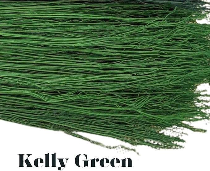20" or 16" Broom Corn, 1/2 lbs Bundles, Hand Dyed by Meckley Brooms (20.00, Kelly Green)