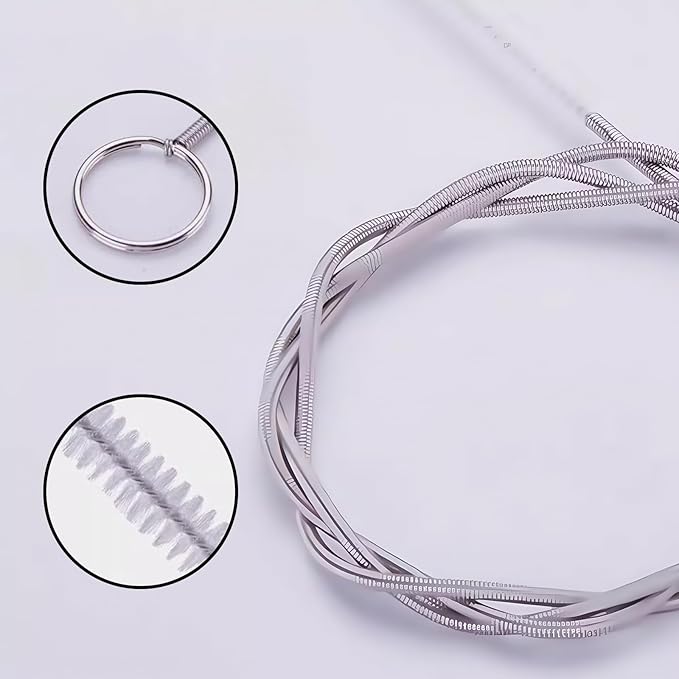 60 Inch Long Drain Brush Flexible Tube Brush, Sunroof Drain Cleaning Tool, Pipe Cleaning Brush Tool, Suitable for Home, Kitchen, Fish Tank, Water Pump Accessories
