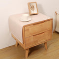 Small Bedside Tablecloth Table Dustcover End Tabletop Home Decoration Fabric Tablecloth Nightstand Table Covering Doilies for Furniture Décor (16×35inch)