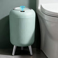 Automatic Motion Sensor Bathroom Trash Can Touchless,3 Gallon/11L Smart Garbage Bin,Mini Trash Can with Removable Legs for Toilet,Kitchen,Bedroom,Office,Smart Plastic Electric Garbage Cans-Blue