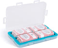 JJC Silicone 9V Battery Case Holder Organizer, PP Battery Storage Box for 4pcs 9V Batteries, Water-Resistant with 4 Snap Latch for Secure Protection