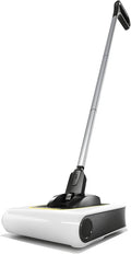 Kärcher KB 5 Electric Floor Sweeper Broom, for Carpets, Hardwood Floors and Tiles, Lightweight and Cordless, Ideal for Fur, Hair, Dirt & Dust - White